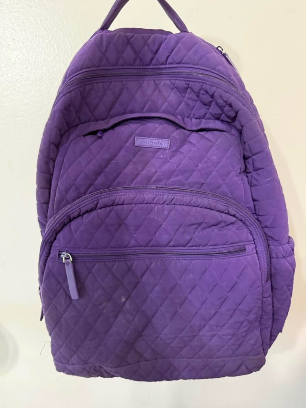 Vera Bradley Quilted Purple Backpack